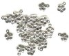 40 7mm Stamped Drop Flower Pendants